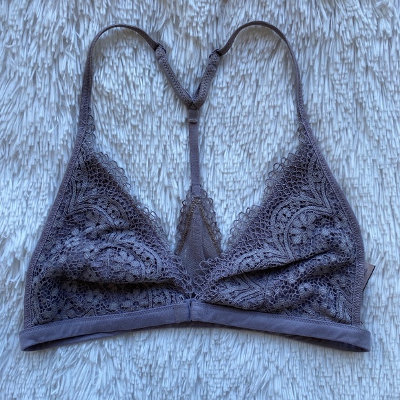 Victoria's Secret Other - VICTORIA'S SECRET Purple Lace Triangle Bra Bralette Medium M